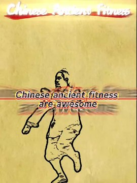 Chinese ancient fitness. Exercise the whole body shoulders,neck,back,waist and legs.