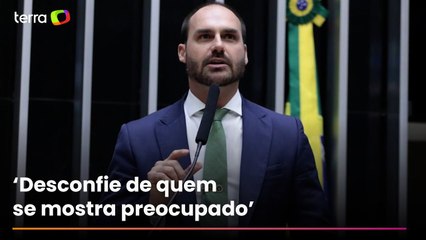 Eduardo Bolsonaro publica críticas após Tarcísio dizer que SP perderá empregos por tarifaço de Trump