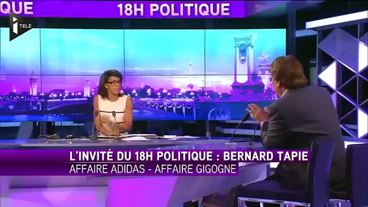 Emission TV : 18H Politique sur ITélé Clash Pulvar vs Tapie Il refuse de répondre aux questions (2018)