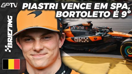 PIASTRI JANTA NORRIS e VENCE, BORTOLETO PONTUA em CHATO GP DA BÉLGICA de F1 | BRIEFING