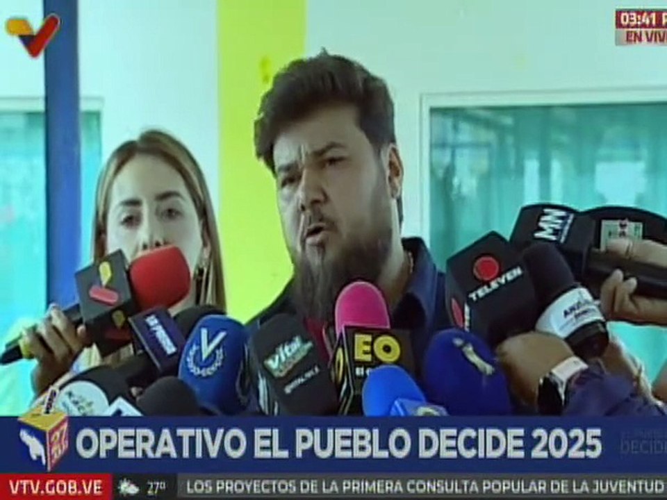 Gobernador Ernesto Luna indicó su alegría por la alta participación del pueblo en estos comicios