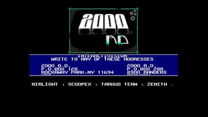 Amiga Cracktro Interword 2.0 by 2000 AD (1993)