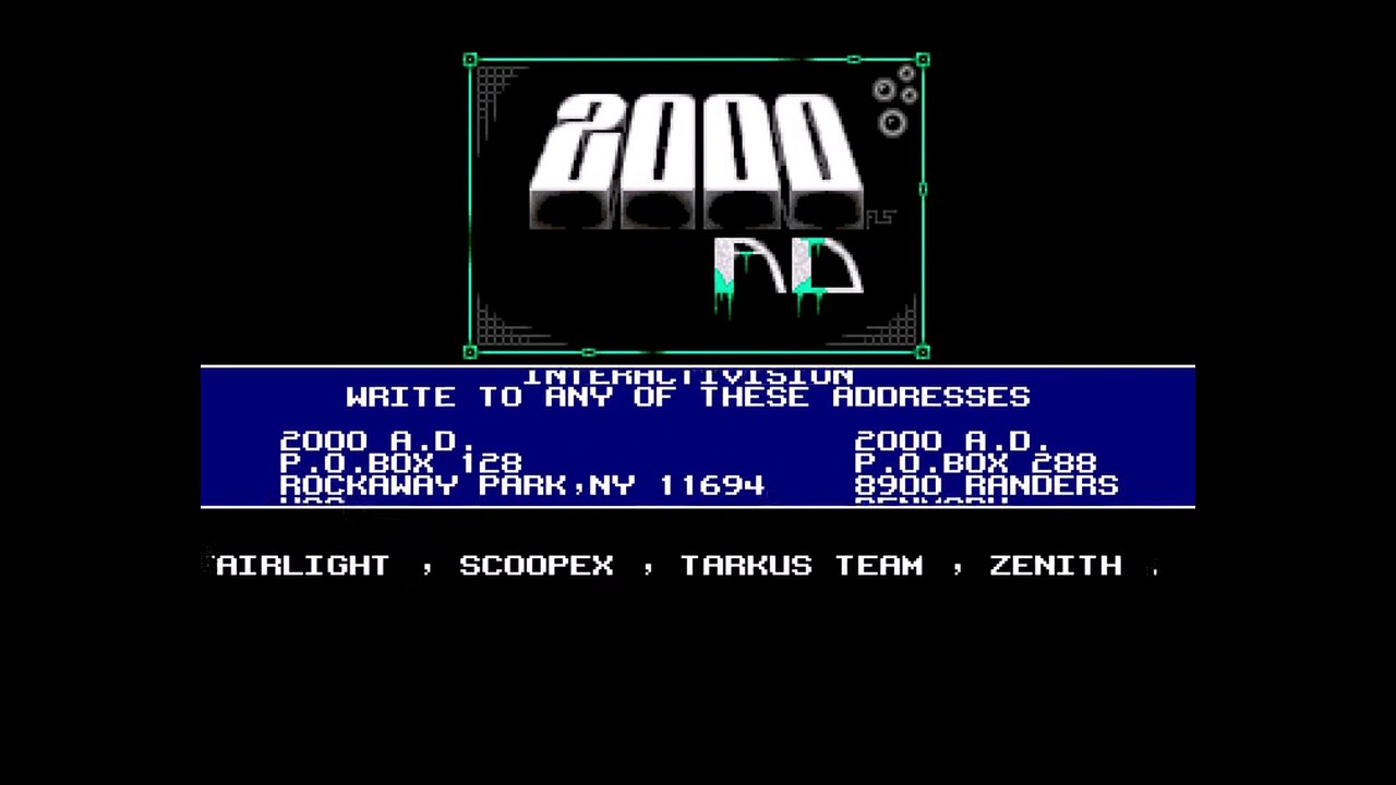 Amiga Cracktro Interword 2.0 by 2000 AD (1993)