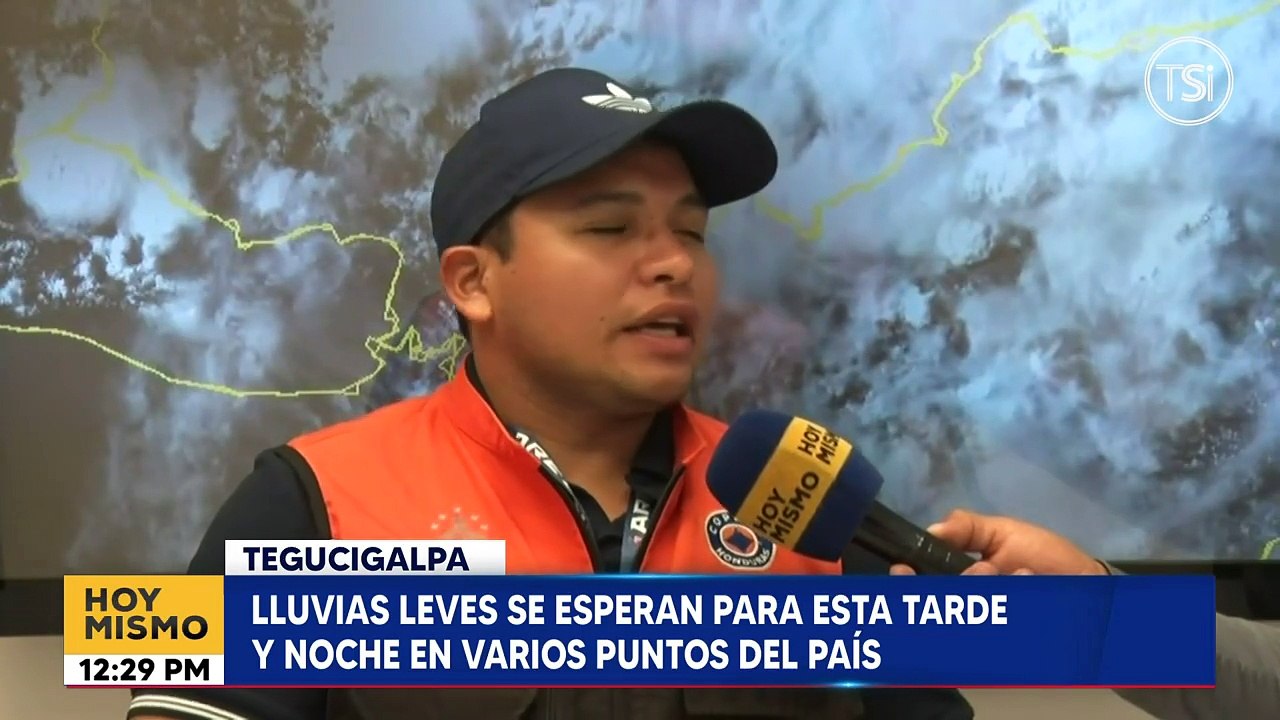 Cenaos advierte lluvias leves para esta tarde y noche en varios puntos del país