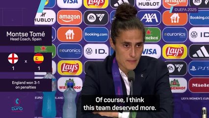 Spain 'deserved more' in Euros final - Tome