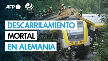 Tres muertos y varios heridos en Alemania por descarrilamiento de un tren