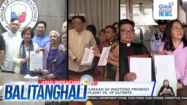 Desisyon ng Korte Suprema na unconstitutional ang impeachment complaint vs. Duterte, iaapela ng House Prosecution Panel | Balitanghali