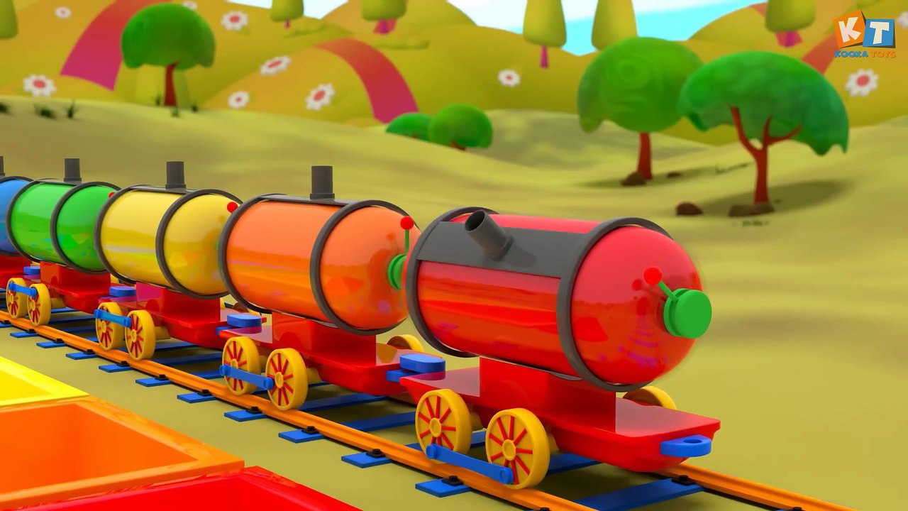 Cocomelon Color Train - Wheels on the Train - Baby Nursery Rhymes