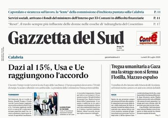 rassegna calabria 28 luglio