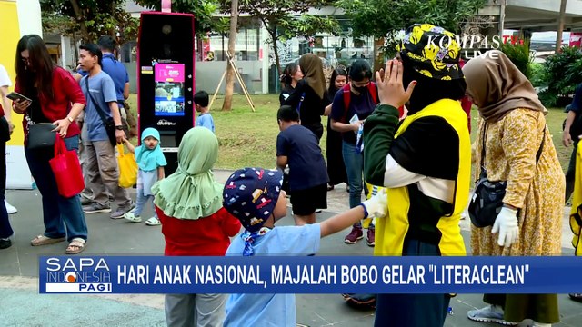 Rayakan Hari Anak Nasional, Majalah Bobo Gelar 'Literaclean' di Taman Literasi Blok M | SAPA PAGI