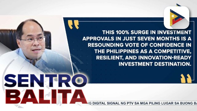 Higit 35-K na mga trabaho, inaasahang magbubukas sa higit P90-B naaprubahang investments sa unang 7 buwan ng 2025
