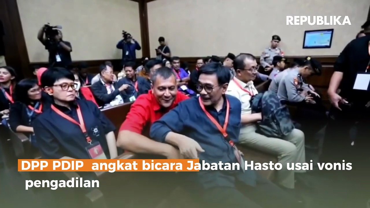 PDIP Jelaskan Status Posisi Hasto Usai  Vonis 42  Bulan