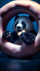 Cheerful Panda Asking to Subscribe #panda #animal