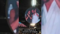 Messi y Antonella, los últimos en ser 'cazados' por la cámara en el concierto de Coldplay en Miami