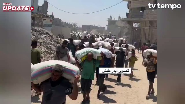 Truk Bantuan Makanan Mulai Masuki Gaza dari Mesir