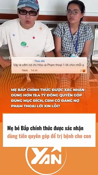 Mẹ bé Bắp chính thức xác nhận dùng tiền quyên góp để TRỊ BỆNH cho con