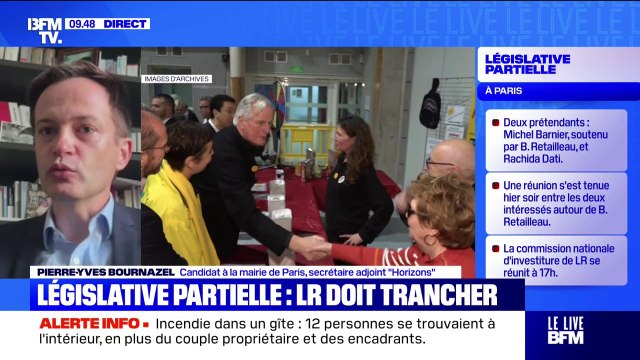Législative partielle à Paris: Nous avons besoin d'apaisement et d'une bonne gestion de Paris , souligne Pierre-Yves Bournazel