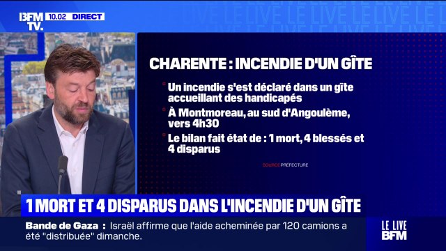1 mort et 4 disparus dans l'incendie d'un gîte - 28//07