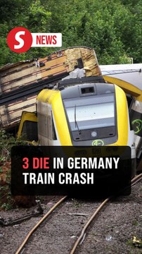 Three people killed in train crash in Germany, police say
