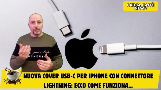 NUOVA cover USB‑C per iPhone con connettore Lightning Ecco come funziona...