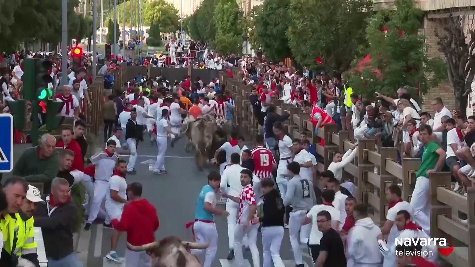 Cuarto encierro de fiestas de Santa Ana en Tudela