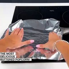 Perfect popcorn hack with butter 🍿