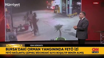 Bursa'daki yangında gözaltına alınan şüpheliden yeni görüntü: Benzini böyle almış!
