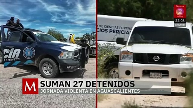 Narcobloqueos en Aguascalientes tras desmantelado campamento del CJNG dejan 27 detenidos