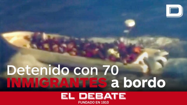 Detenido en Lampedusa un traficante con 70 inmigrantes en una embarcación en precarias condiciones