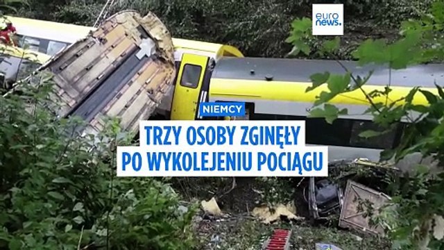 Niemcy: co najmniej trzy osoby nie żyją po wykolejeniu pociągu