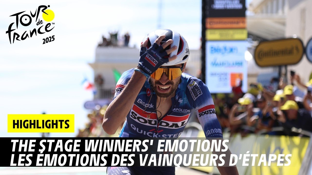 Highlights Winners' emotions Tour de France 2025 presented by Continental
