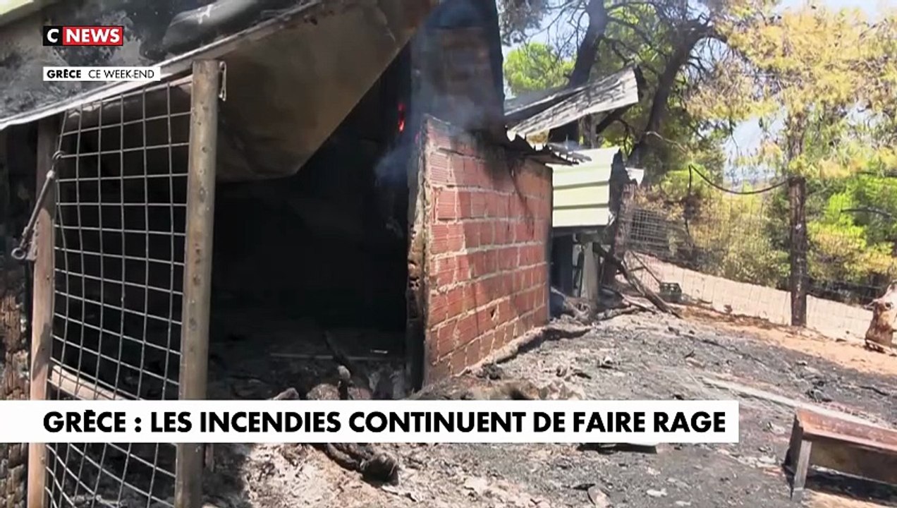 Grèce: Après un week-end de violents incendies de forêt ayant menacé des régions habitées, les pompiers assure qu’il n’y a pas « de foyer actif » - VIDEO