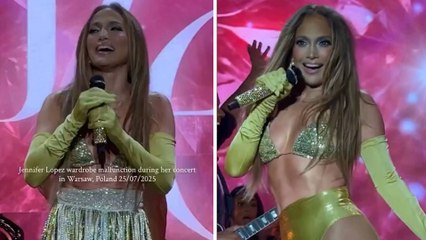 Jennifer López durante su concierto en Polonia