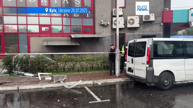 Russian attack on Ukrainian capital Kyiv injures eight as drone and missile strikes continue