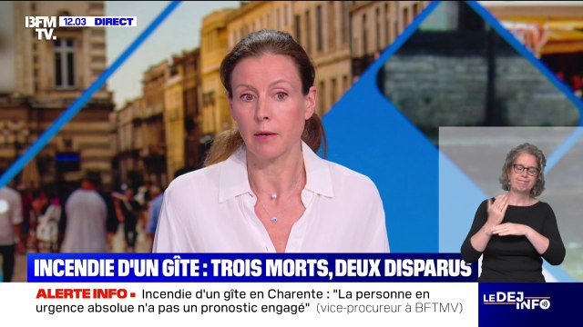 Incendie d'un gîte en Charente: On a évidemment très peu d'espoir , réagit la ministre déléguée au handicap Charlotte Parmentier-Lecocq
