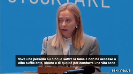 Meloni: crisi riducono sicurezza alimentare, rischi catastrofici