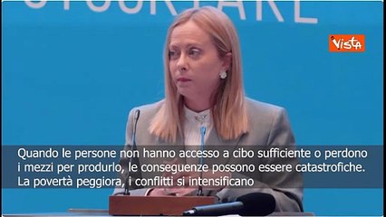 Meloni in Etiopia: L'insicurezza alimentare è un problema sia politico che economico