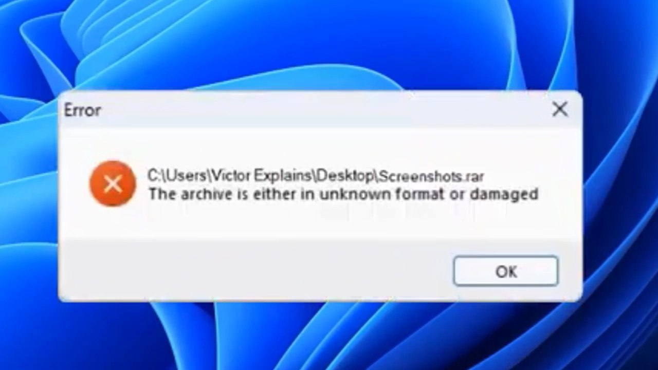 How To Fix "The archive is either in unknown format or damaged" Error in Windows 11 / 10 / 8 / 7 ✅