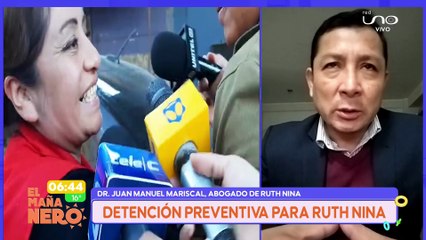 DETENCIÓN PREVENTIVA PARA RUTH NINA
