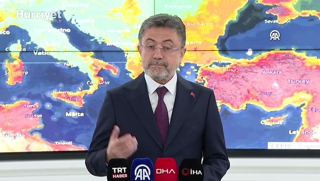 Bakan Yumaklı orman yangınlarında son durumu açıkladı: Riskli bir haftadayız