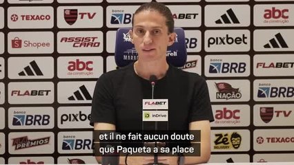 Flamengo - Filipe Luis : "Paqueta a sa place dans n'importe quelle équipe du monde"
