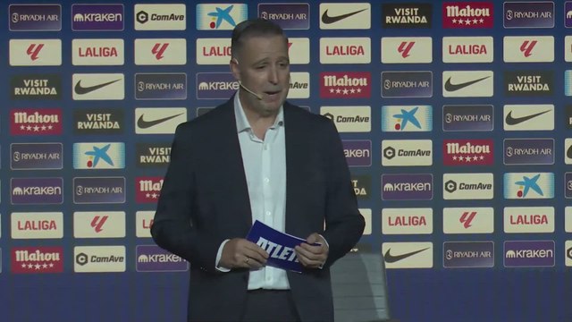 DISCURSO de ENRIQUE CEREZO completo en la PRESENTACIÓN de ALEX BAENA como jugador del ATLÉTICO de MADRID