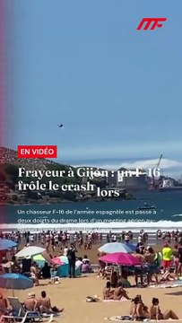 🇪🇸✈️🏖️ FLASH – Frayeur à Gijón : un F-16 frôle le crash lors d’un meeting aérien Un chasseur F-16 de l’armée espagnole est passé à deux doigts du drame lors d’un meeting aérien au-dessus d’une plage bondée à Gijón 😱🔥