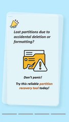 Best Partition Recovery Tool for Windows 11/10/8/7!