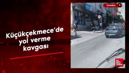 İstanbul'da yol verme kavgası