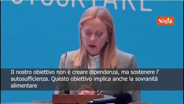 Meloni: Nostro obiettivo non è creare dipendenza, ma sostenere autosufficienza Paesi africani