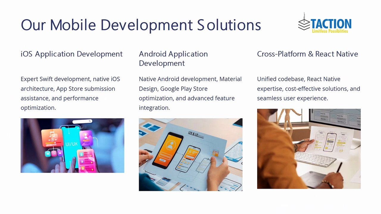 Taction Software Announces Expanded Custom Mobile App Development Services