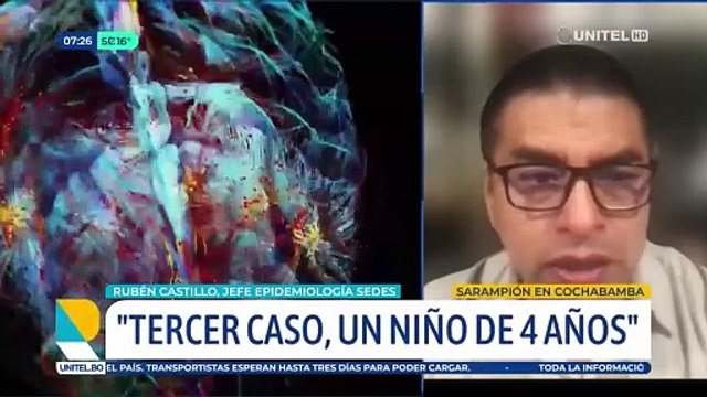 Un niño de cuatro años es el tercer caso de sarampión en Cochabamba, también fue importado de Santa Cruz