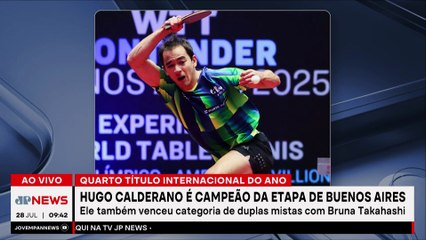 Calderano vence e leva título do WTT de Buenos Aires
