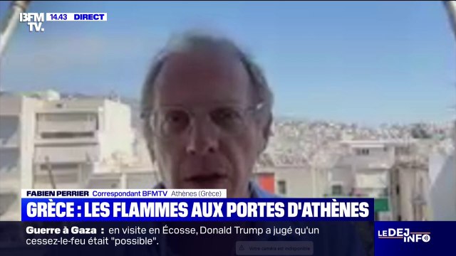 Les incendies continuent de faire rage en Grèce, alors qu'un feu se rapproche d'Athènes